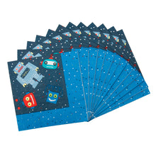 Load image into Gallery viewer, Robot Party Supplies Set - 72 pcs Plates, Cups &amp; Napkins
